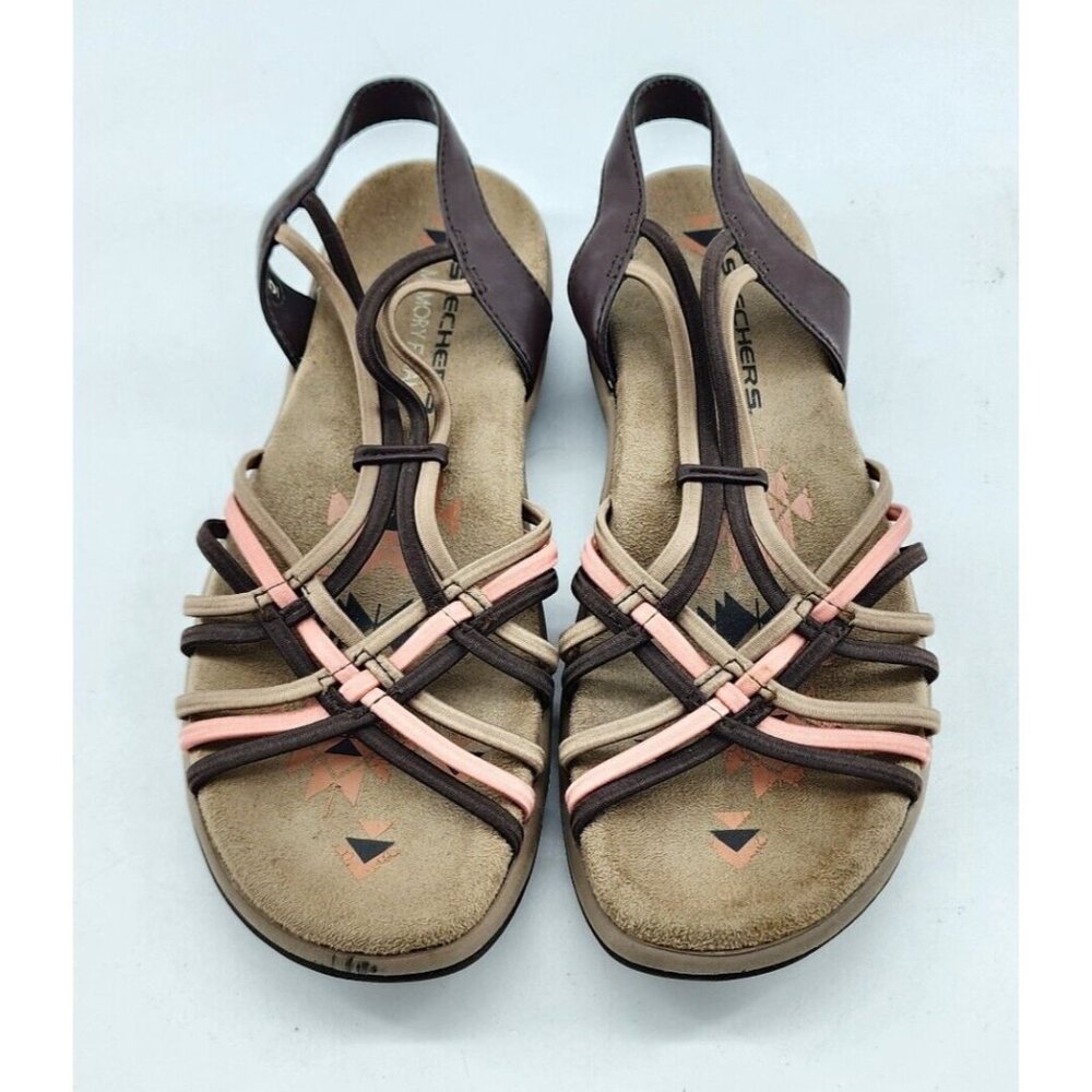 Skechers Women's Reggae Slim Simply Stretch Slip On Sandals 163023 Size 5